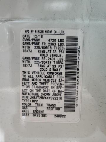 Photo 13 VIN: JN8AT2MV4KW392210 - NISSAN ROGUE S 