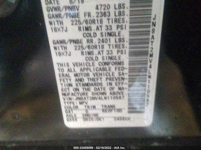 Photo 8 VIN: JN8AT2MV4LW110567 - NISSAN ROGUE 