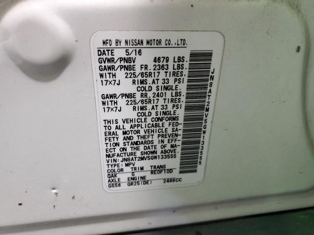 Photo 12 VIN: JN8AT2MV5GW133555 - NISSAN ROGUE S 