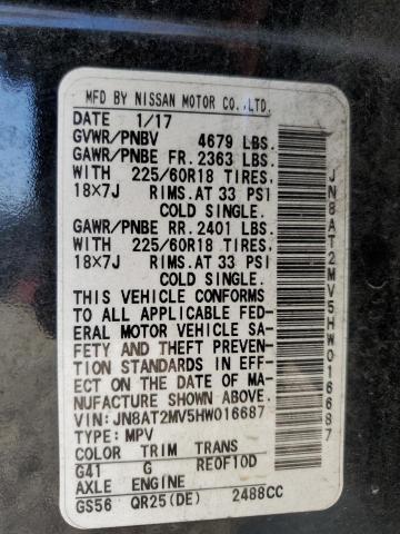 Photo 12 VIN: JN8AT2MV5HW016687 - NISSAN ROGUE 