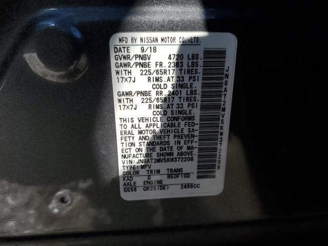 Photo 11 VIN: JN8AT2MV5KW372208 - NISSAN ROGUE S 