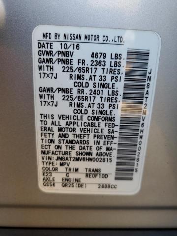 Photo 11 VIN: JN8AT2MV6HW002815 - NISSAN ROGUE 