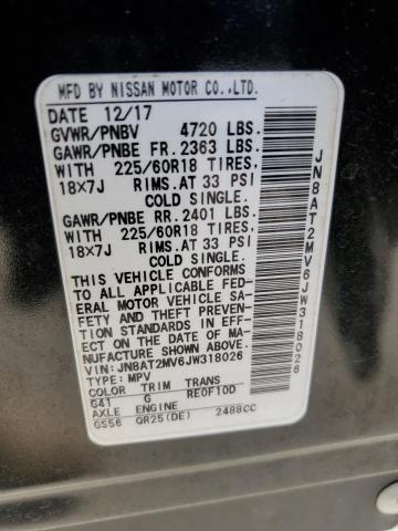 Photo 11 VIN: JN8AT2MV6JW318026 - NISSAN ROGUE 