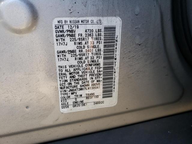 Photo 12 VIN: JN8AT2MV7LW138041 - NISSAN ROGUE S 