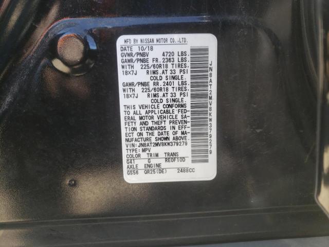 Photo 12 VIN: JN8AT2MV8KW379279 - NISSAN ROGUE S 