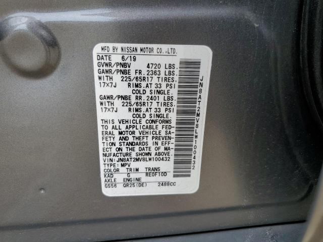 Photo 12 VIN: JN8AT2MV8LW100432 - NISSAN ROGUE 