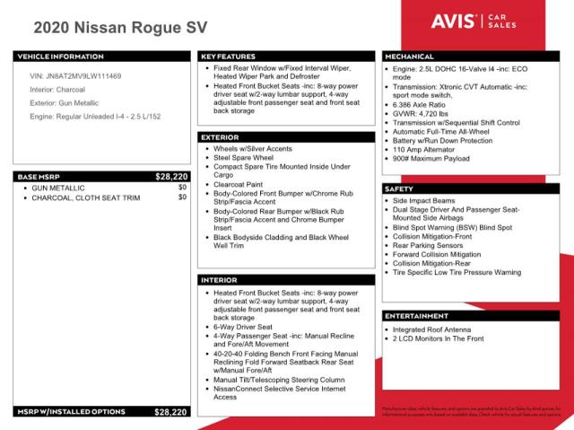 Photo 11 VIN: JN8AT2MV9LW111469 - NISSAN ROGUE 