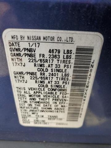 Photo 12 VIN: JN8AT2MVXHW016765 - NISSAN ROGUE S 