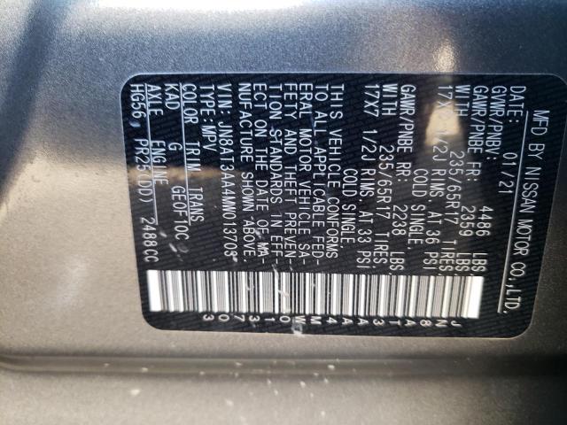 Photo 9 VIN: JN8AT3AA4MW013703 - NISSAN ROGUE S 