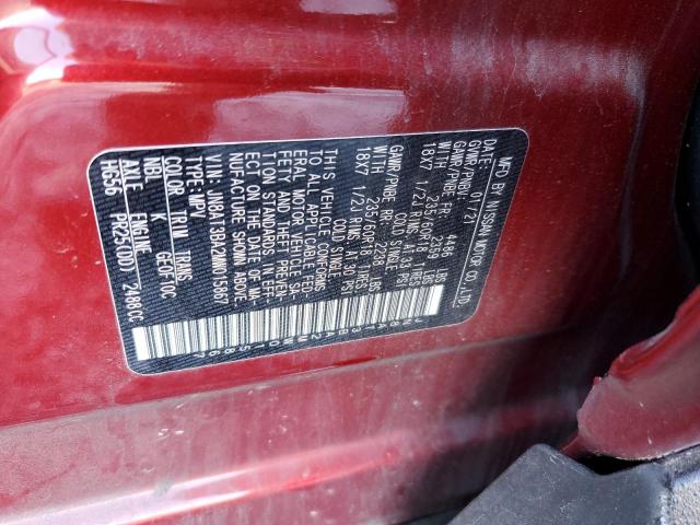 Photo 11 VIN: JN8AT3BA2MW015867 - NISSAN ROGUE 