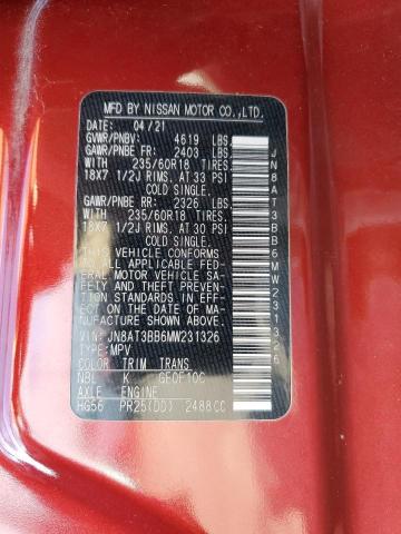 Photo 12 VIN: JN8AT3BB6MW231326 - NISSAN ROGUE 