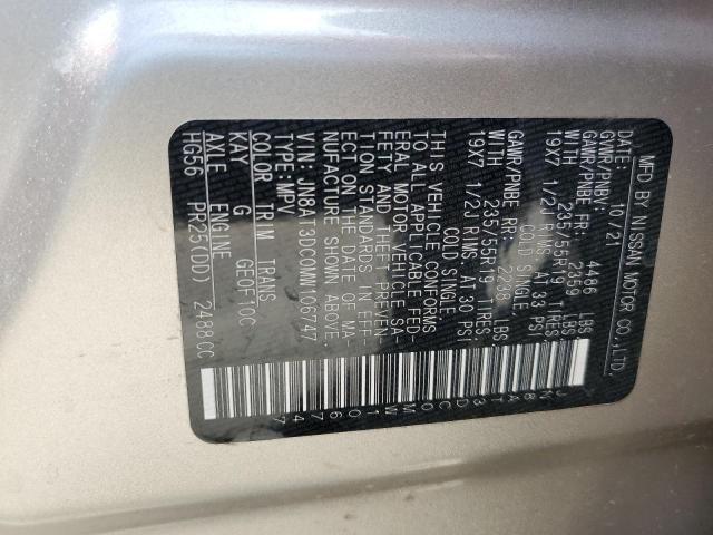 Photo 13 VIN: JN8AT3DC0MW106747 - NISSAN ROGUE 