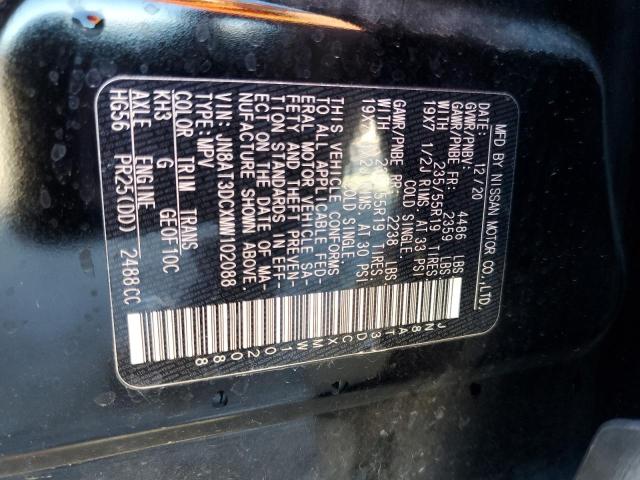 Photo 13 VIN: JN8AT3DCXMW102088 - NISSAN ROGUE PLAT 