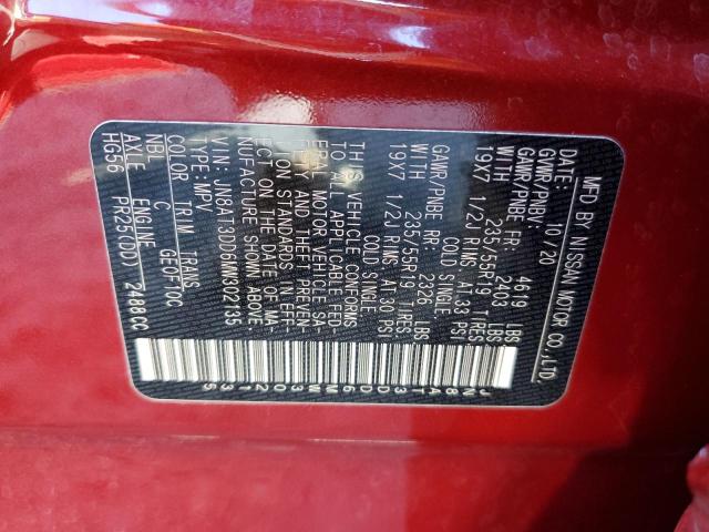 Photo 11 VIN: JN8AT3DD6MW302135 - NISSAN ROGUE 