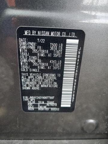 Photo 12 VIN: JN8AY2AD1N9677897 - NISSAN ARMADA 