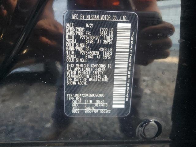 Photo 12 VIN: JN8AY2BA8N9390996 - NISSAN ARMADA SL 