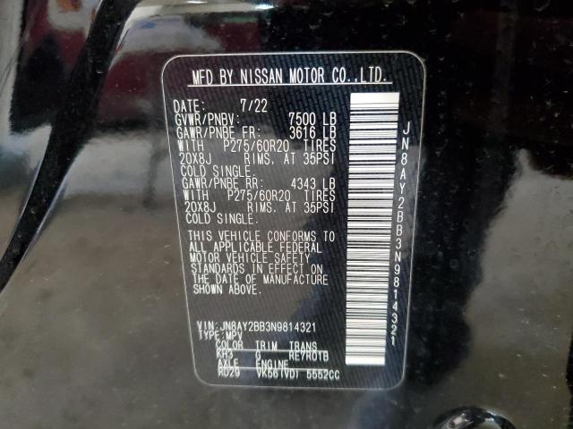 Photo 12 VIN: JN8AY2BB3N9814321 - NISSAN ARMADA SL 