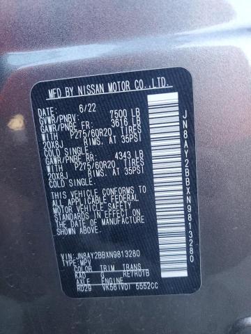 Photo 12 VIN: JN8AY2BBXN9813280 - NISSAN ARMADA SL 