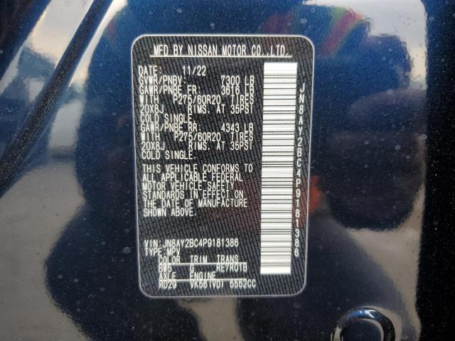 Photo 12 VIN: JN8AY2BC4P9181386 - NISSAN ARMADA SL 