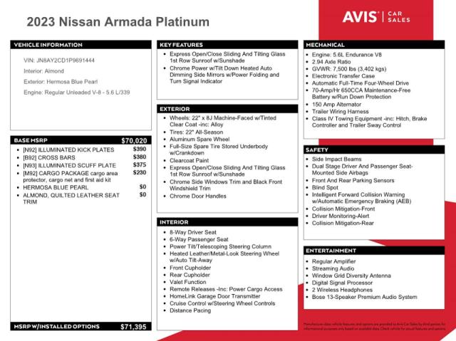 Photo 12 VIN: JN8AY2CD1P9691444 - NISSAN ARMADA PLA 