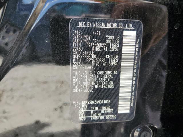 Photo 13 VIN: JN8AY2DA5M9374038 - NISSAN ARMADA 