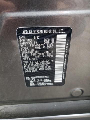 Photo 12 VIN: JN8AY2DB0N9814693 - NISSAN ARMADA PLA 