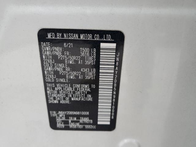 Photo 12 VIN: JN8AY2DB5N9810008 - NISSAN ARMADA PLA 