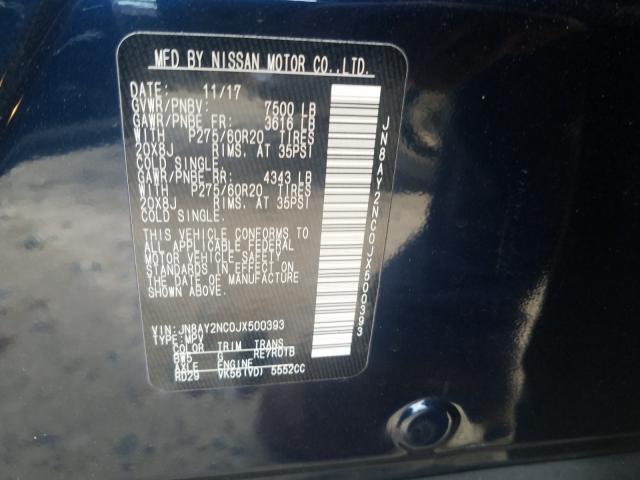 Photo 9 VIN: JN8AY2NC0JX500393 - NISSAN ARMADA SV 