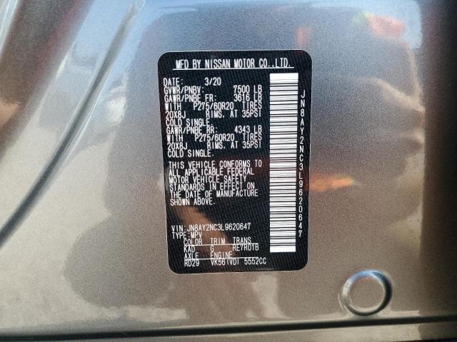 Photo 13 VIN: JN8AY2NC3L9620647 - NISSAN ARMADA SV 