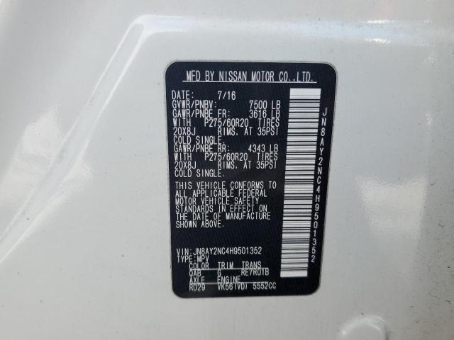 Photo 12 VIN: JN8AY2NC4H9501352 - NISSAN ARMADA SV 