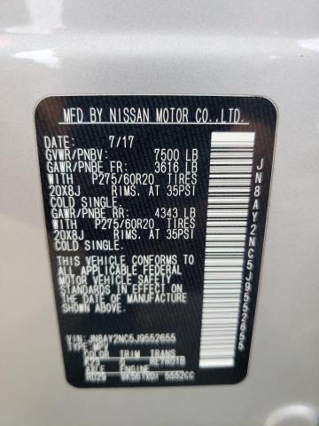 Photo 11 VIN: JN8AY2NC5J9552655 - NISSAN ARMADA SV 