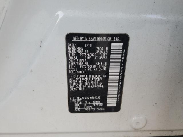 Photo 12 VIN: JN8AY2NC6H9502325 - NISSAN ARMADA 