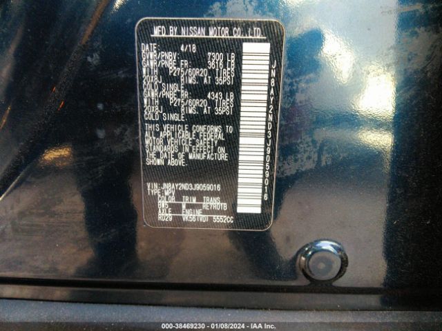 Photo 8 VIN: JN8AY2ND3J9059016 - NISSAN ARMADA 