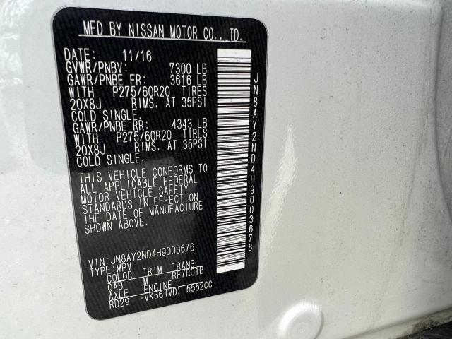 Photo 9 VIN: JN8AY2ND4H9003676 - NISSAN ARMADA 