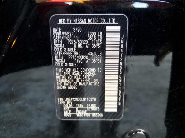 Photo 12 VIN: JN8AY2ND6L9110379 - NISSAN ARMADA 