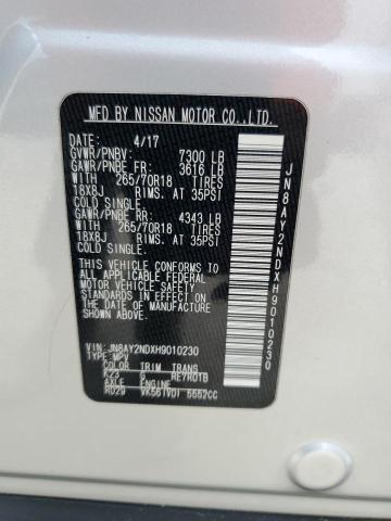 Photo 12 VIN: JN8AY2NDXH9010230 - NISSAN ARMADA SV 