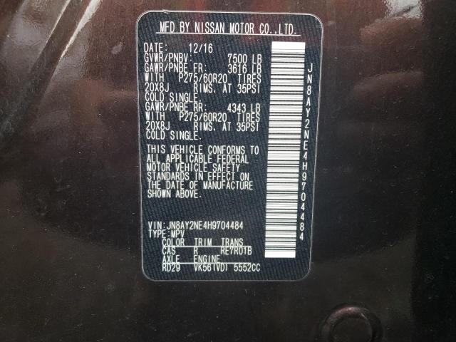 Photo 12 VIN: JN8AY2NE4H9704484 - NISSAN ARMADA 