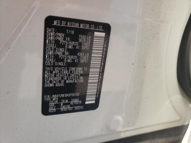 Photo 12 VIN: JN8AY2NE6K9755105 - NISSAN ARMADA PLA 