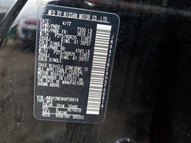 Photo 12 VIN: JN8AY2NE8H9706819 - NISSAN ARMADA PLA 