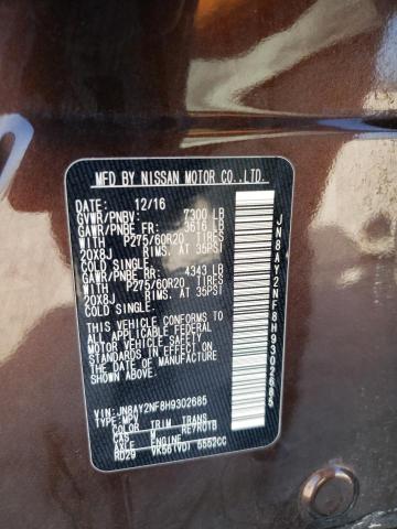 Photo 12 VIN: JN8AY2NF8H9302685 - NISSAN ARMADA 