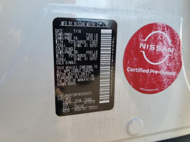 Photo 12 VIN: JN8AY2NF9K9350221 - NISSAN ARMADA 