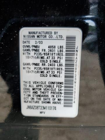 Photo 12 VIN: JN8AZ08T23W110174 - NISSAN MURANO 