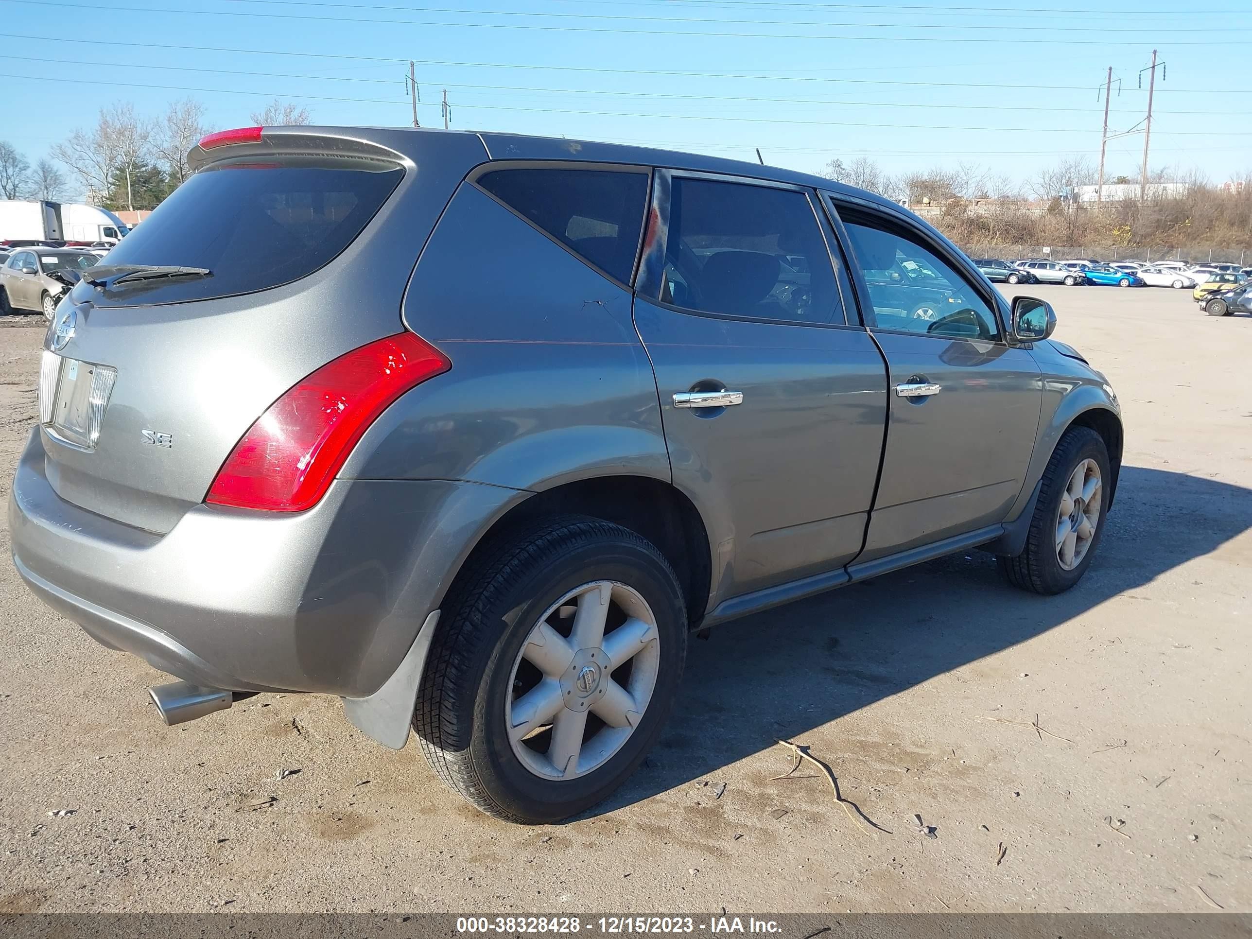 Photo 3 VIN: JN8AZ08T55W311022 - NISSAN MURANO 