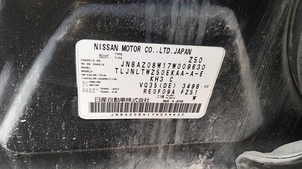 Photo 2 VIN: JN8AZ08W17W009630 - NISSAN MURANO 