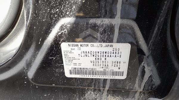 Photo 1 VIN: JN8AZ08W26W004631 - NISSAN MURANO 