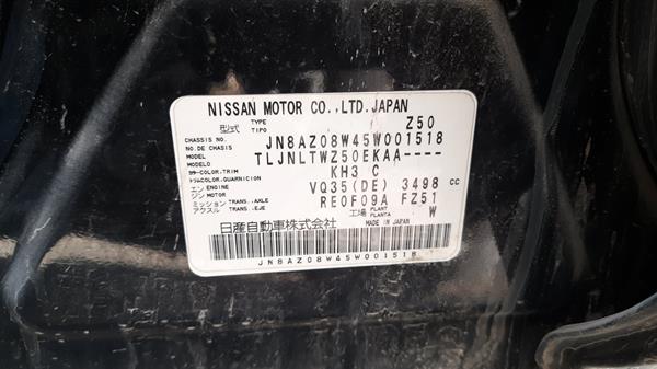 Photo 2 VIN: JN8AZ08W45W001518 - NISSAN MURANO 