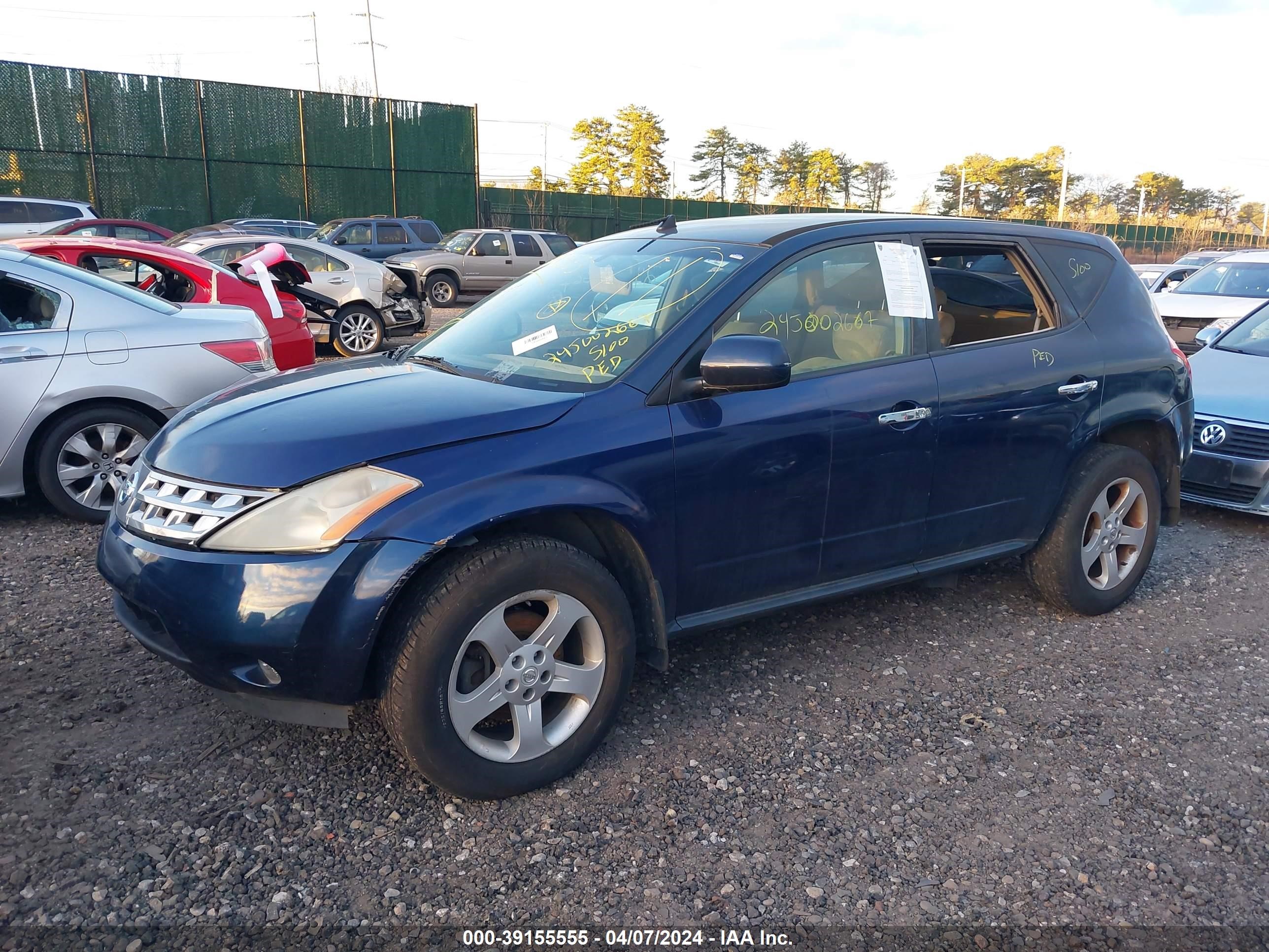 Photo 1 VIN: JN8AZ08W45W403491 - NISSAN MURANO 