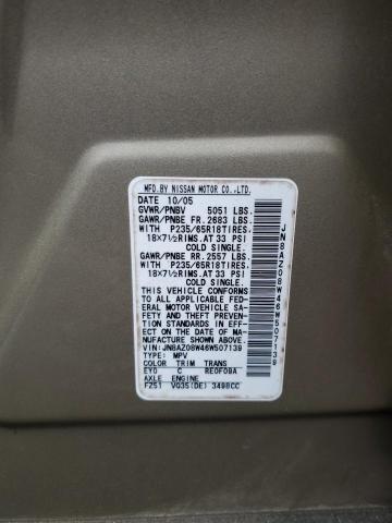 Photo 11 VIN: JN8AZ08W46W507139 - NISSAN MURANO 