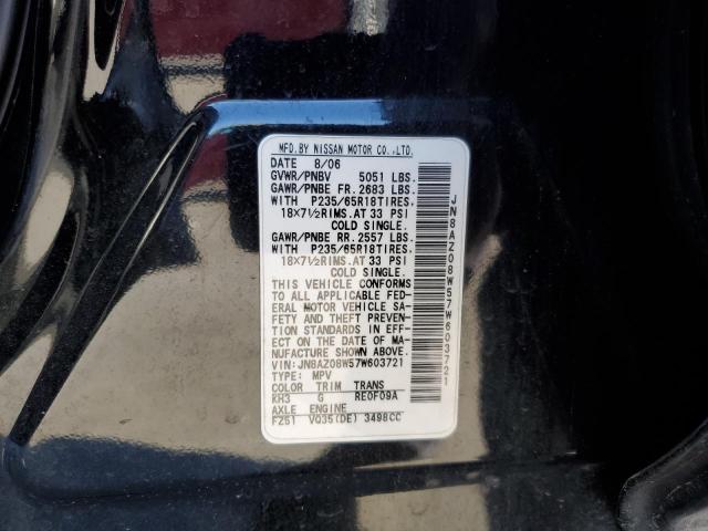 Photo 11 VIN: JN8AZ08W57W603721 - NISSAN MURANO 