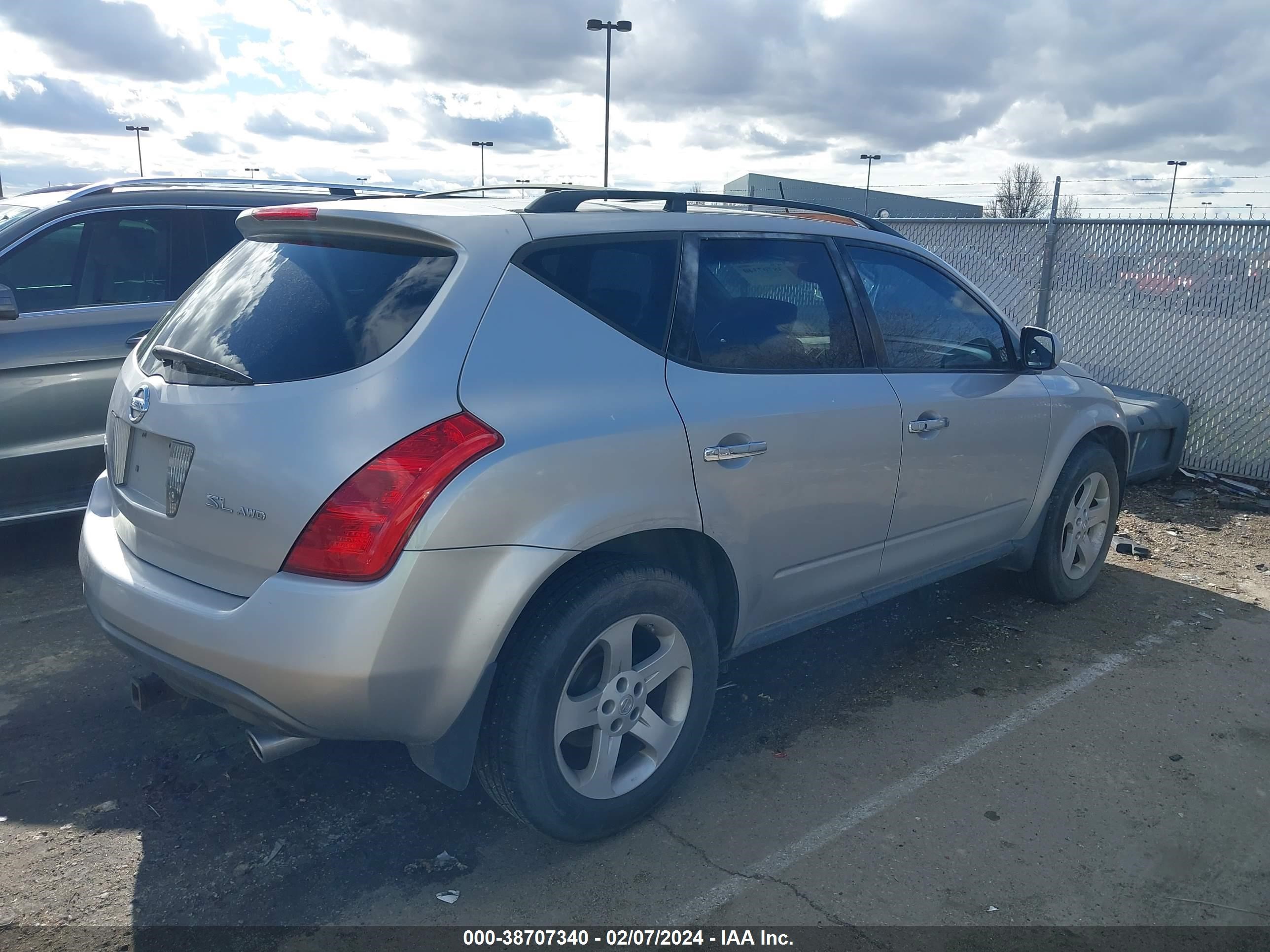 Photo 3 VIN: JN8AZ08W75W444276 - NISSAN MURANO 